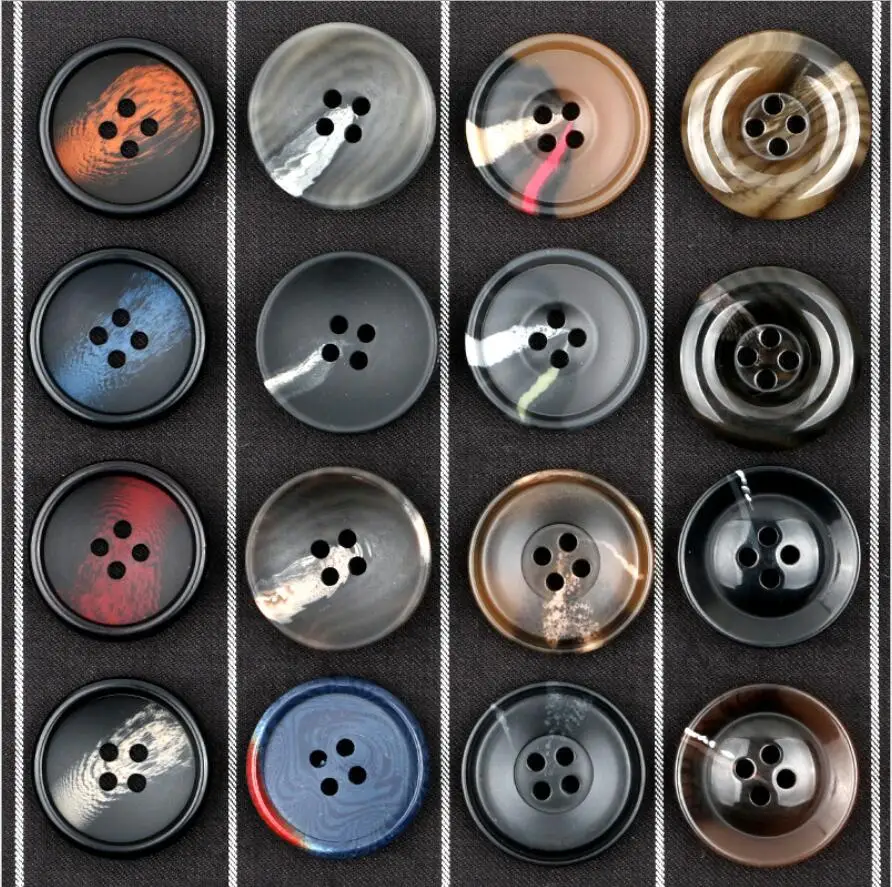 

DIY Sewing Accessories 1LOT=10pcs Round resin pattern button woolen coat windbreaker button dress suit pants button