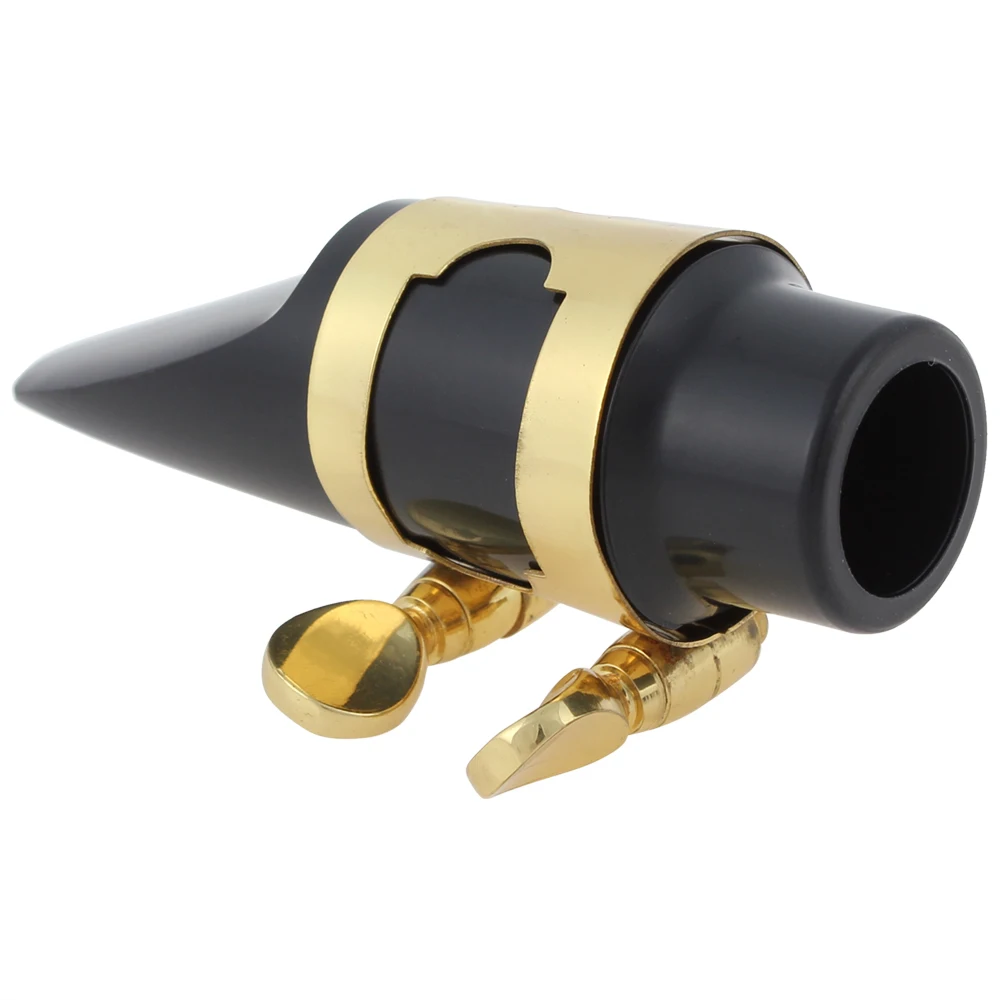 SLADE 72mm Ebonite Soprano Saxophone Mouthpiece with Cap & Clip & Reed