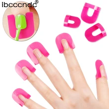 26 шт./компл. лак для ногтей лаковый протектор держатель Маникюр Искусство оформления ногтей Дизайн Советы покрытие щит инструменты УФ гель Дизайн ногтей