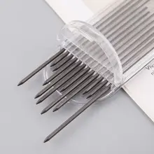 12 шт. 2,0 мм механический карандаш черный 2B свинцовые заправки черновик чертёжные чертежи для рукоделия художественные эскизы школьные канцелярские принадлежности офисные принадлежности