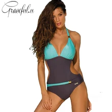 Бразильский бандаж, сексуальный трикини, из кусков, Одноцветный женский купальник, Цельный купальник, трикини, пляжная одежда, maillot de bain
