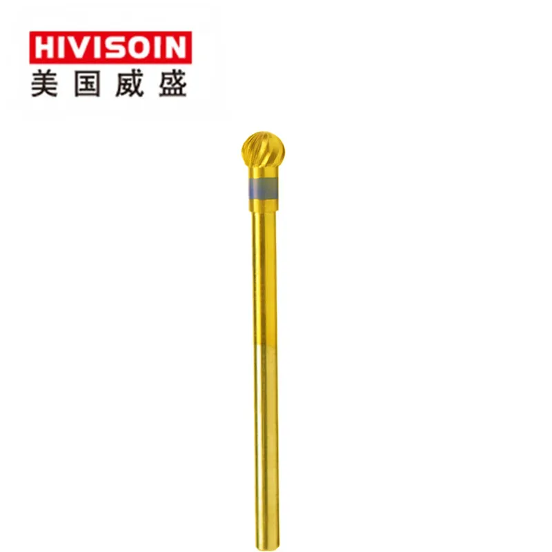 Gold Plain Cut - standard (6904.050) -Tungsten Carbide Burs HIVISOIN Nail Drill Bit&ampDental | Красота и здоровье