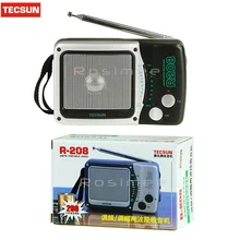 Высокое качество TECSUN R-208 небольшой размер Настольный FM/AM 2 диапазона портативный и прочный радио R208 радиоприемник высокая чувствительность радио