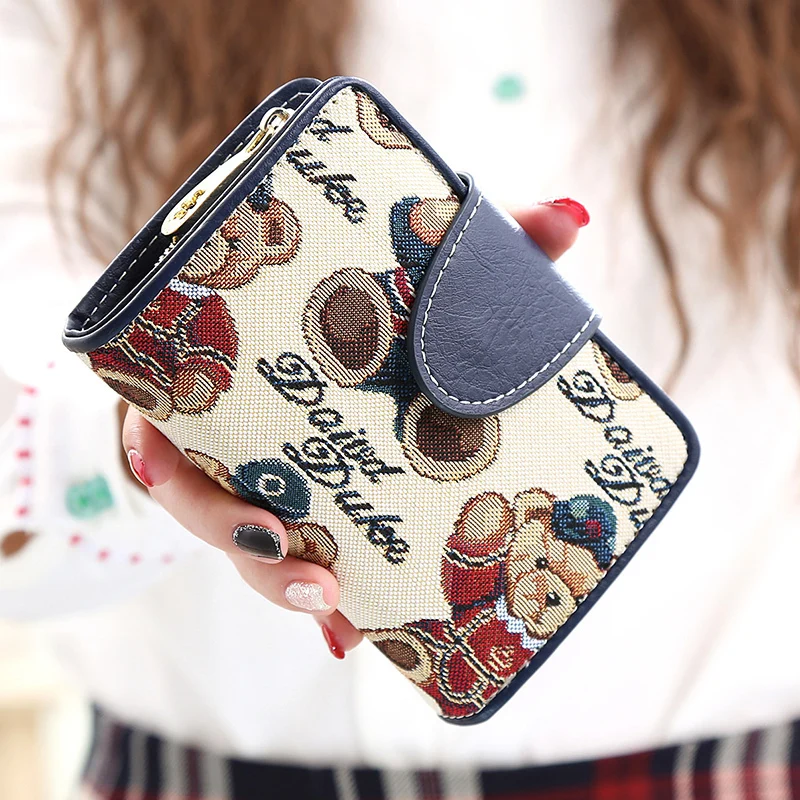 14x10CM Woodpecker Women Wallets Long Paragraph Leather Wallet Trend Cow Leather Wallet Zipper Multi-card Bit... A4612