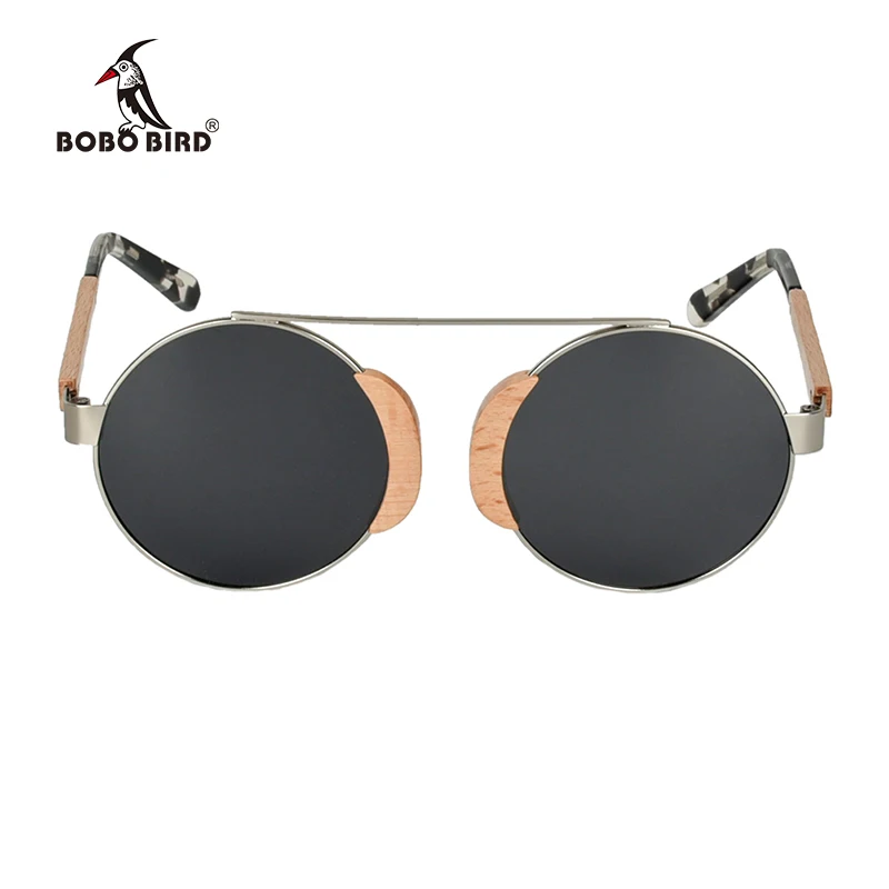 BOBO BIRD детские солнцезащитные очки женские деревянные очки Matel UV400 поляризационные деревянные женские спортивные мужские очки в подарочной коробке
