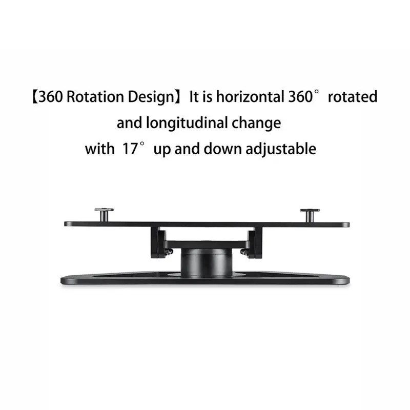 Стенд Echo Show 2-го поколения, Алюминиевая Подставка для Echo Show 2Nd горизонтальная 360 Вращающаяся наклонная подставка с прецизионным медведем