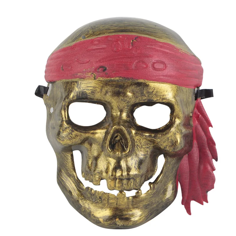 2 шт. маска «Череп» на Хеллоуин, призрак, пират, капитан Джек, маска для лица для активного отдыха, костюм, вечерние платья, карнавальный костюм на Хэллоуин
