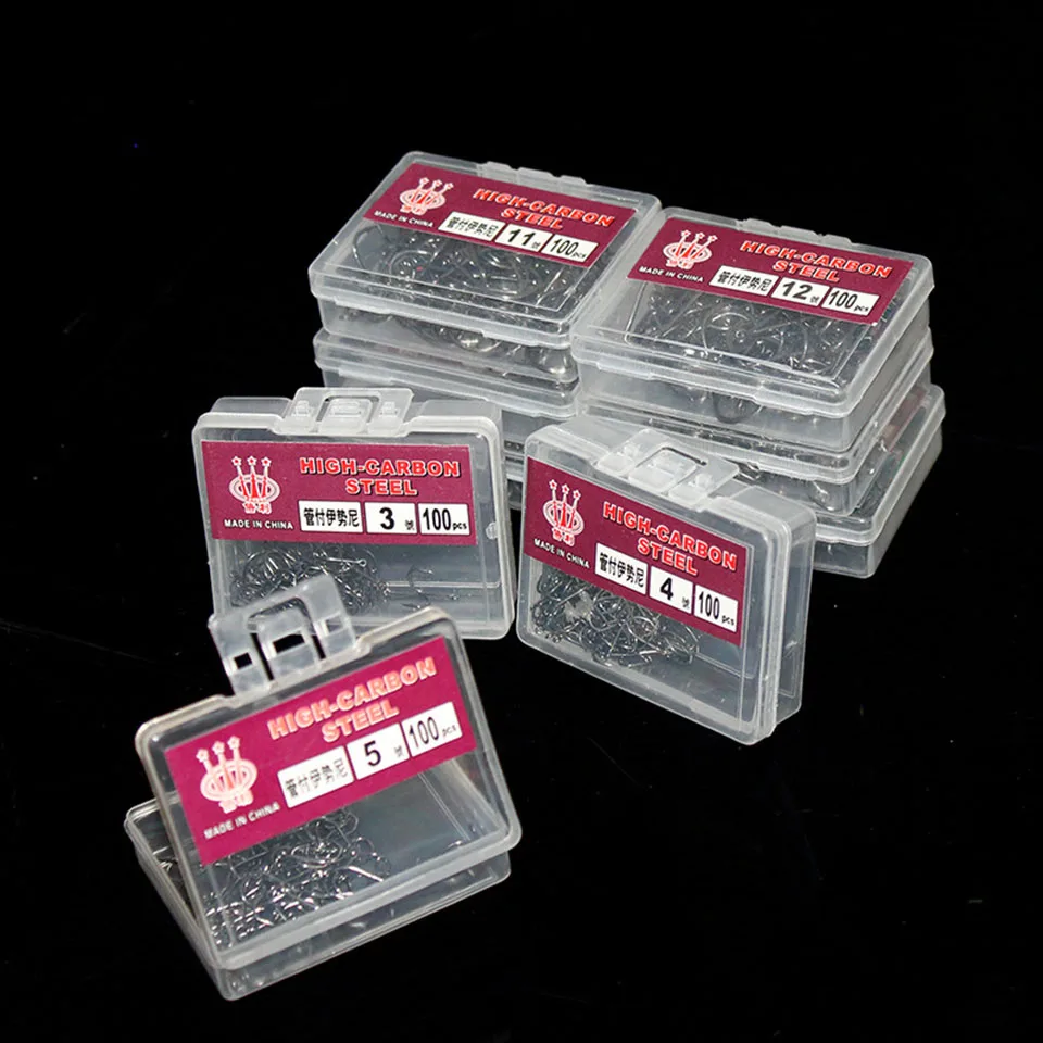 100 PCS 1 مربع الصلب الخطافات الكارب شرك الصيد المهتز سماعات رأس Pesca الصيد عالية carbonTackle الكارب الصيد السنانير
