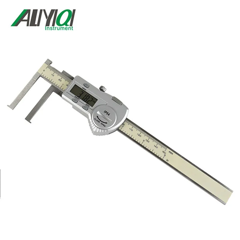 13 200mm inside groove digital caliper with knife edge with flat point