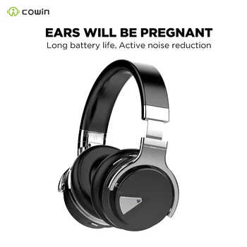 

Cowin E7 ANC Bluetooth Headphones Active Noise Cancelling Headphone Wireless Headset 30 hours Over ear with microphone Deep bass