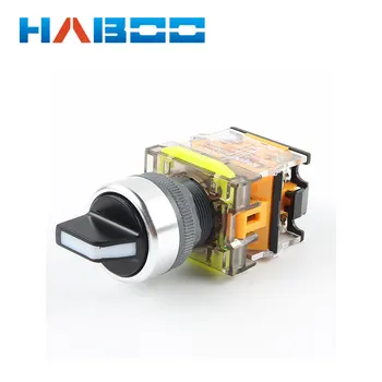 

dia.22mm 5pcs/lot switch 3position selector switch reset lock long handle /short handle rotary switch 10A 600V