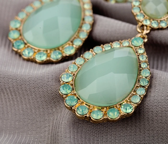

2018 Earing Earings Brinco European And American Trade Jewelry Products Wholesale Earrings Simple Stylish Translucent Droplets
