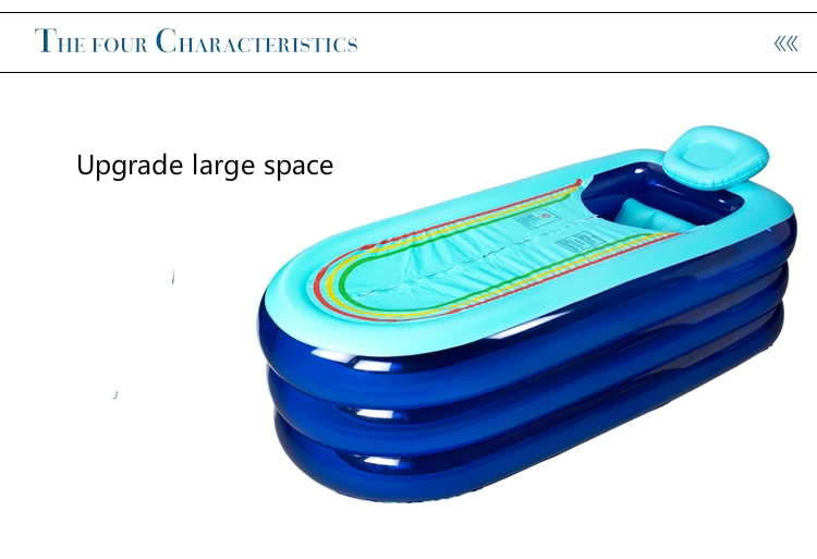 Надувная ванна для взрослых, домашняя, утолщенная, складная, портативная, многофункциональная, утолщенная, водонепроницаемая, для ванной, безопасная, Взрывозащищенная Ванна