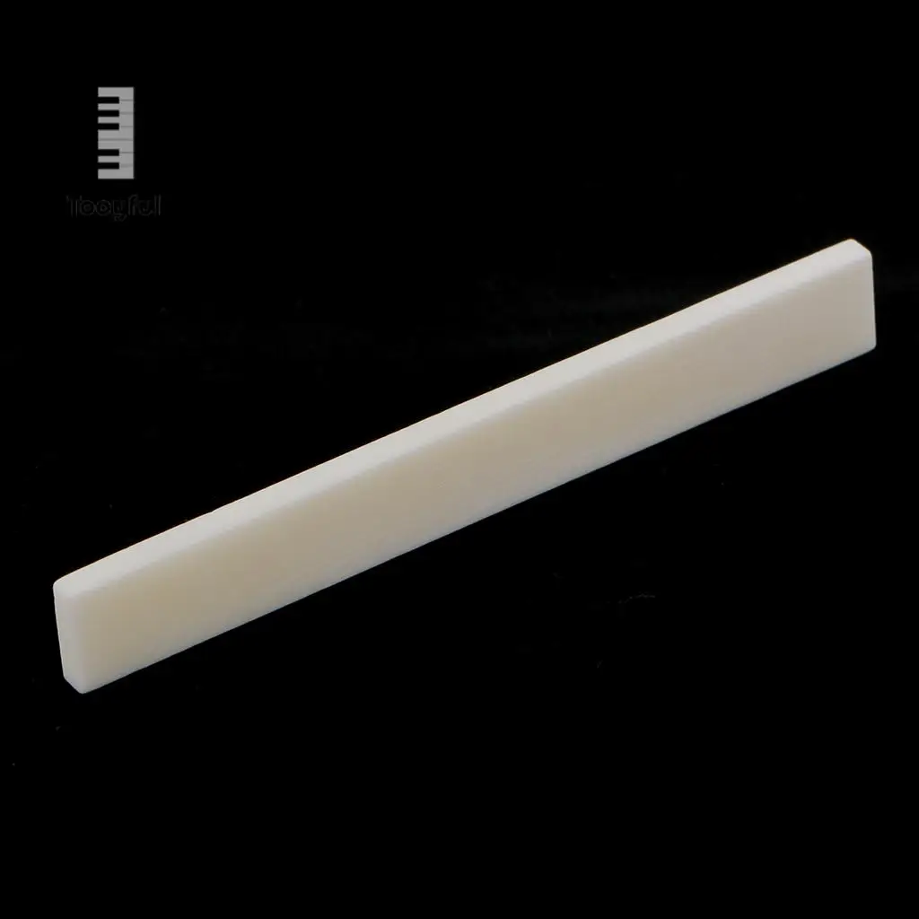 Tooyful Portable 10pcs High Quality Cattle Bone Blank Saddles For Guitar Maker Luthier Supply Guitar Accessories 