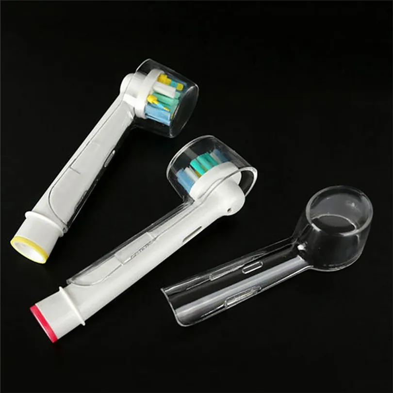4Pcs Travel Electric Toothbrush Head Covers Transparent Protective Cover Case Cap Bathroom Products #3F25 (1)