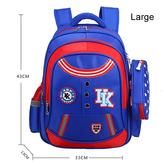 Рюкзак, школьный рюкзак для мальчика, детский школьный рюкзак, модные детские школьные сумки для девочек 3-6 класса, легкий рюкзак через плечо - Цвет: Blue4-6Grade