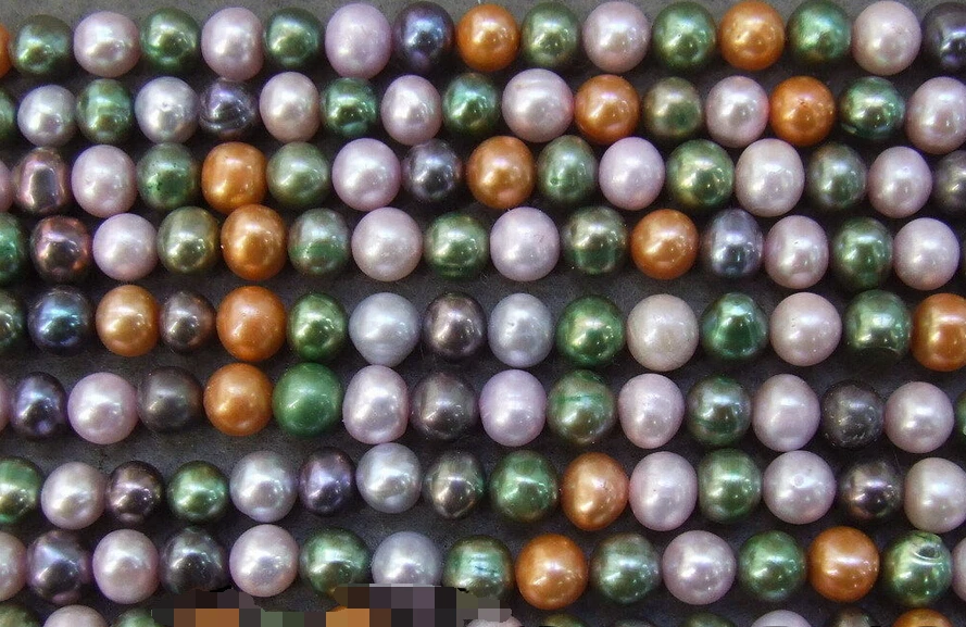 

free shippinbg 07083 Wholesale 5 Pcs Potato Pearl Bead 15.5