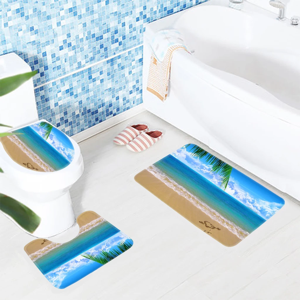 Get 3pcs Bathroom Rug Set Heart Beach Love Beaches Pattern Bath Mat Desktop Wallpaper Get Wallpaper 3pcs Bathroom Rug Set Heart Beach Love Beaches Pattern Bath Mat Free HD