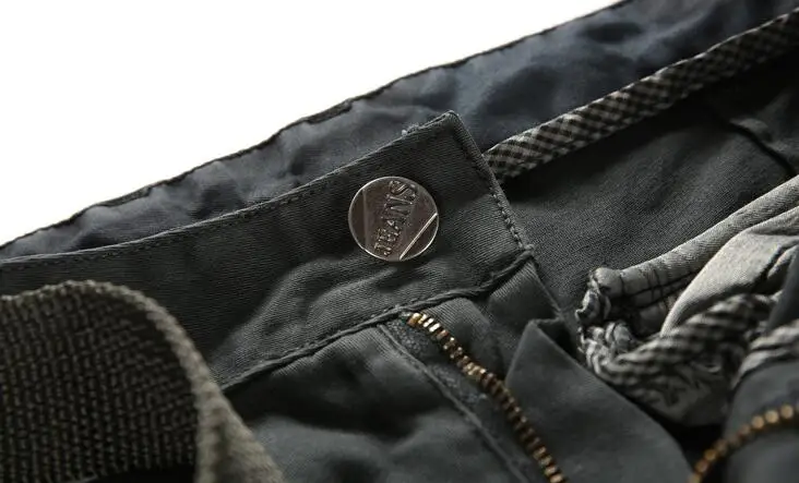 2019 новые мужские штаны-карго мужские повседневные брюки больше карманов Брюки Походные комбинезоны
