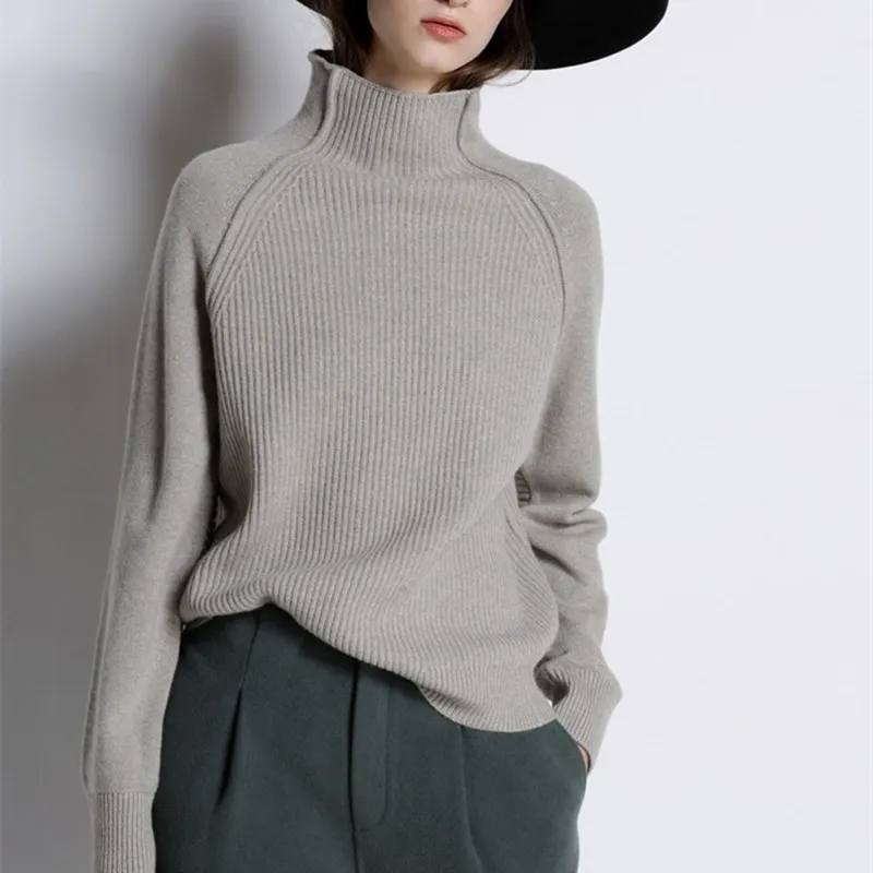 

100% Cashmere Women Sweaters and Pullovers Ladies Winter Autumn Knitted Turtleneck Ladies Sweater