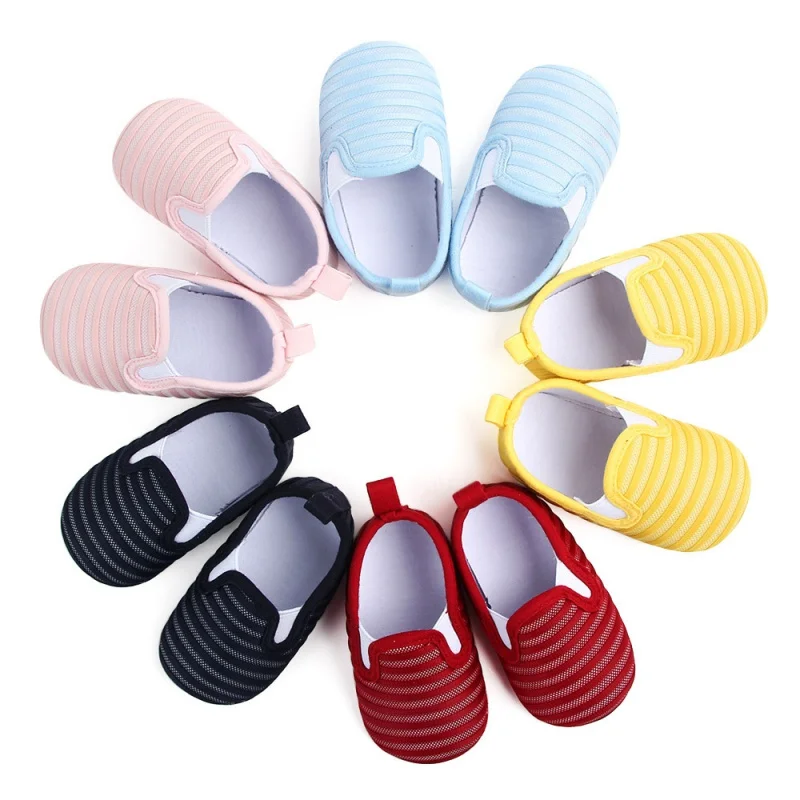 

Baby Shoes Children Casual Shoes Kids Breathable Striped Print Anti-Slip Shoes Casual Sneakers Toddler Soft Soled First Walkers