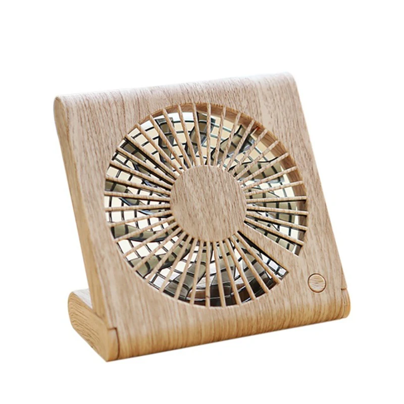 

Usb 5V 4.5W Wood Grain Ultra-Thin Foldable Fan For Notebook Household Appliances