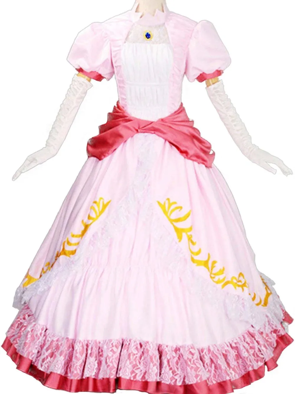 super mario brothers princess peach kostuum volwassen cosplay vrouwen