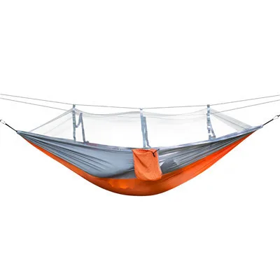 Camping Hammock with Mosquito Net Travel Portable Lightweight Hammocks with Tree Straps for Outsides Beach Patio Hiking Hiking 