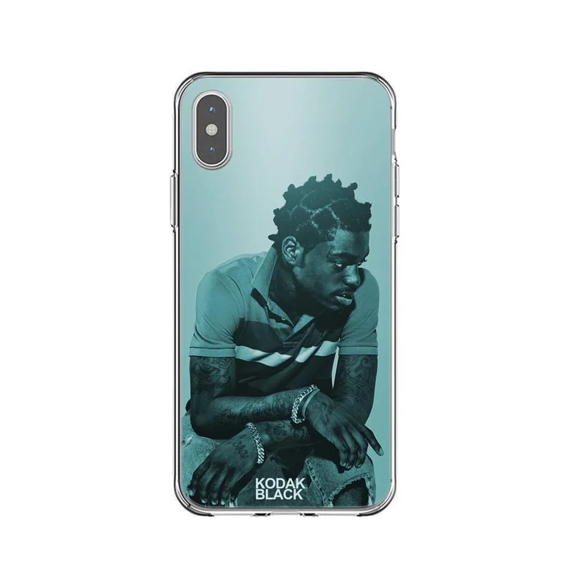 Free Kodaks Black Hip Hop Rapper Silicone Back Cover Phone Case For iPhone X SE 5 5s 6 6s plus 7 8 Plus XS MAX XR XS