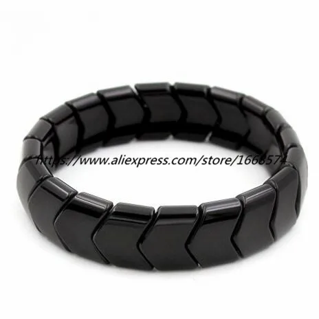 

Free shipping! Energy Power Ionic Health Ion Tourmaline Beads Stretch Bracelet Wristband Stretch (Black Tourmaline)