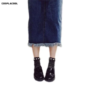 

[COSPLACOOL]Shiny Vintage Glitter Handmade Socks Women Heap Heap Pearl Ladies/Women Socks Silver Onions Pearl Beading Meias Sox