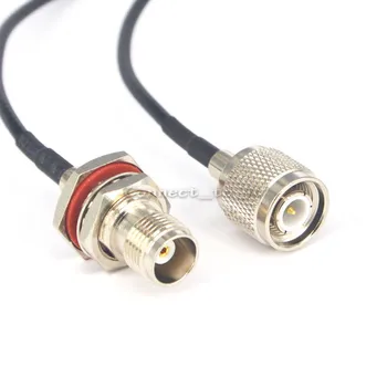 

10 Pieces TNC Male to TNC Female Bulkhead O-ring Connector RF Coax Adapter Extension Cable 50CM RG174