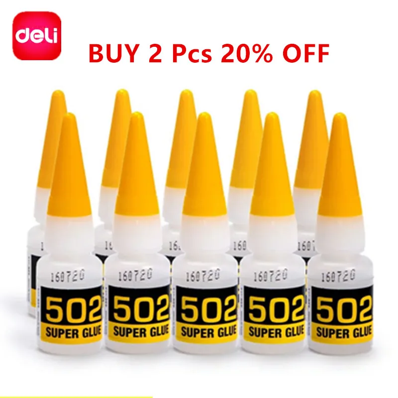 Deli 8g Liquid Super Glue 502 Liquid Glue b7000 Adhesive School Supply