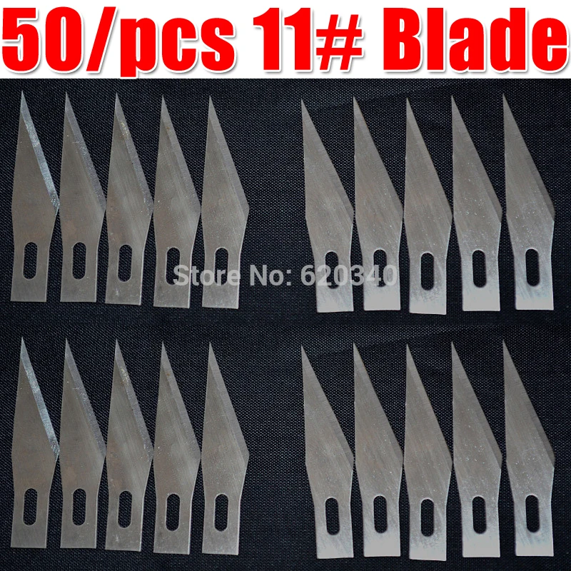 

Free Shipping! 50/pcs 11# surgical knives blades (For 11 # scalpel Use a to replace) Carving Blade