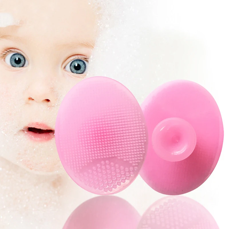 

Face Cleansing Brush Face Washing Exfoliating Blackhead Brush Remover Skin SPA Scrub Pad Tool Baby Shampo 1pcs Soft Silicone