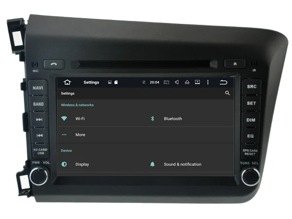 Sale Ips screen Android 8.0 Car Dvd Navi Player FOR HONDA CIVIC 2012 gps suto stereo audio multimedia 4