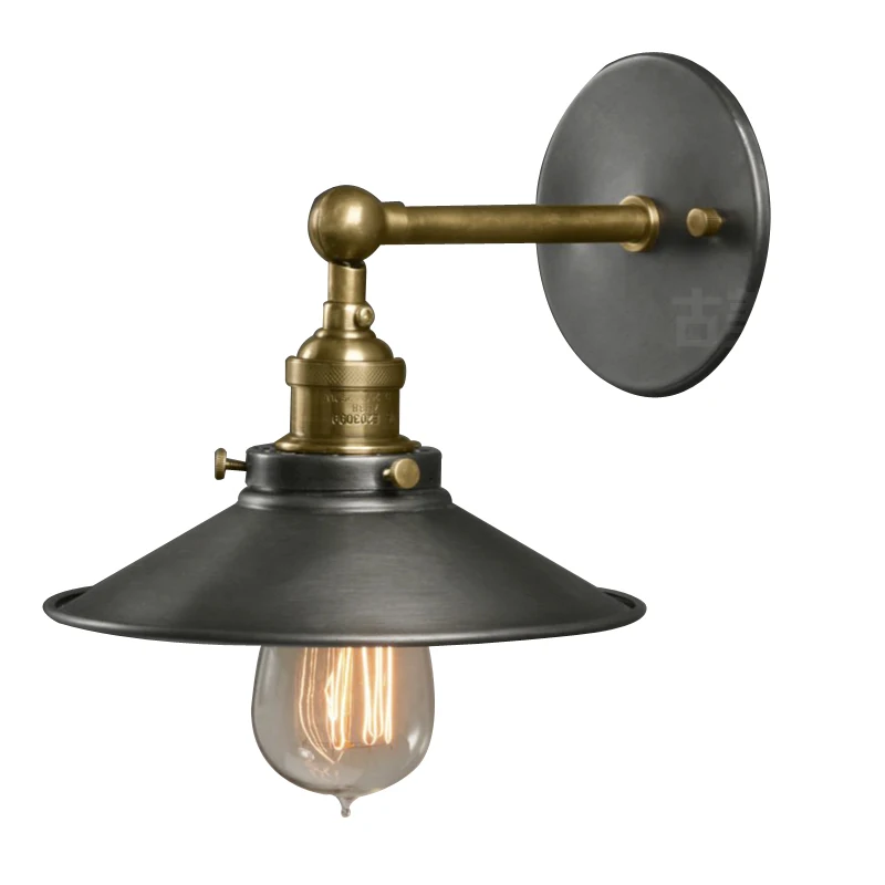 

Ecolight Free Shipping Vintage Country Cottage Wall Lamps 1 Light Black Painted E26 E27 Bed Room Wall Sconces