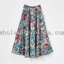 Модное отличное качество печати зимняя длинная юбка бальное платье юбка в богемном стиле