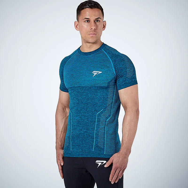 

Sport Shirt Men Fitness Tops Rashgard Mens Dry Fit Running T Shirt Sportswear Gym Tshirt Slim Fit Tight Training Shirts