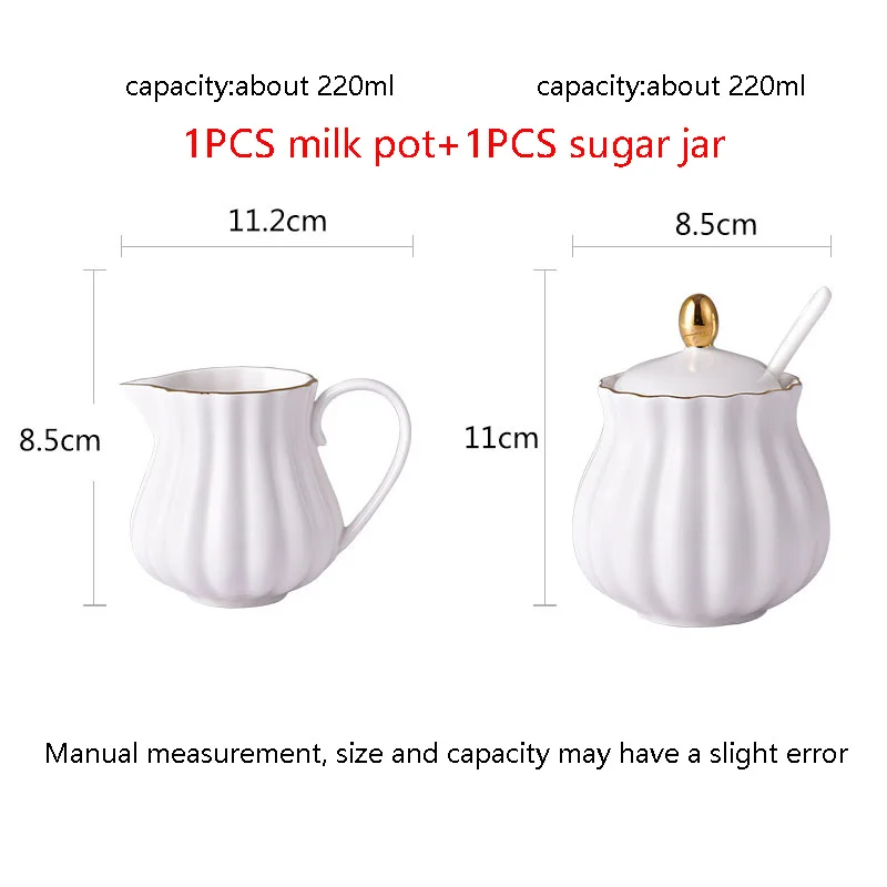 2 шт./лот, 200 мл, короткая керамическая фарфоровая ручка, молочный горшок с сахарной баночкой, набор для офиса, сада, послеобеденного чая, чайный горшок, домашняя посуда для напитков, подарок - Цвет: D