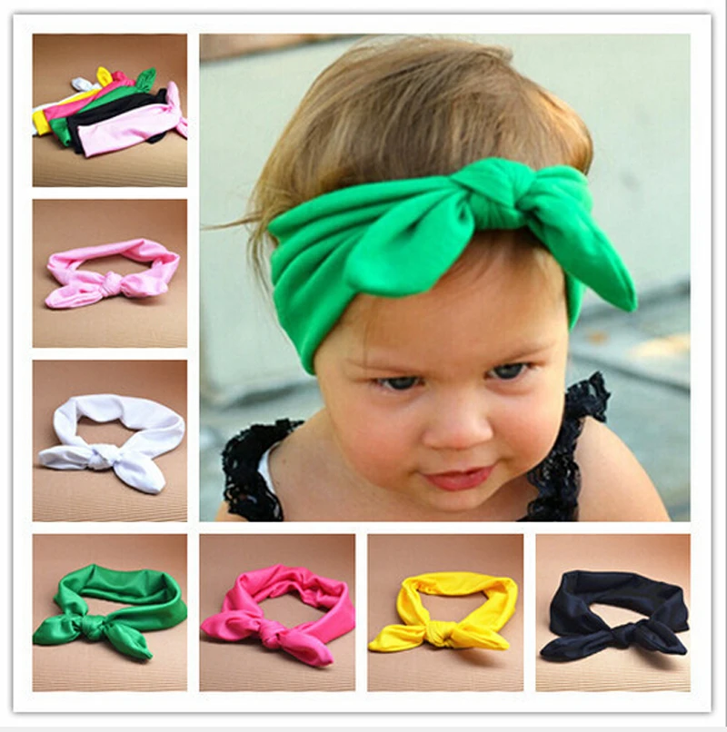 wholeslae 10pcs Cute Princess kids Baby Top Knot Headband Girls Infant