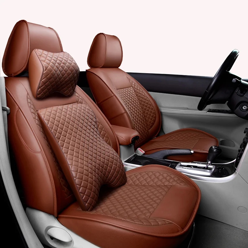 Buy ( Front + Rear ) Special Leather universal car seat covers For SKODA Buy ( Front + Rear ) Special Leather universal car seat covers For SKODA