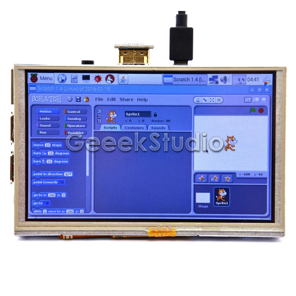 hdmi gpio 5-inch 800x480 tft lcd display in stock