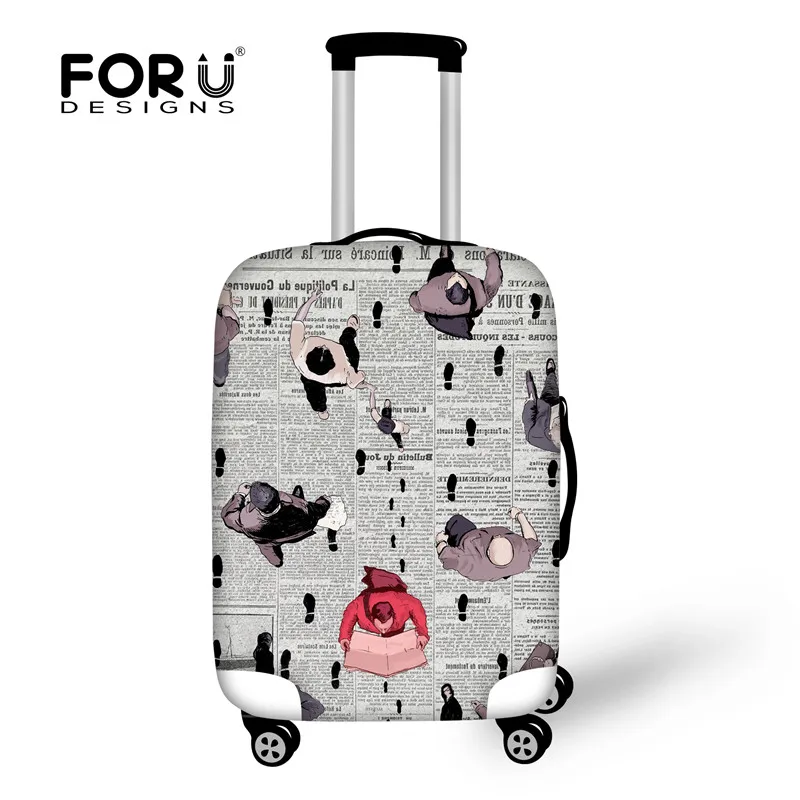 FORUDESIGNS Дорожный Чехол с принтом для багажа, защитный чехол для чемодана, пылезащитный эластичный Чехол для багажа, аксессуары для путешествий - Цвет: XD627
