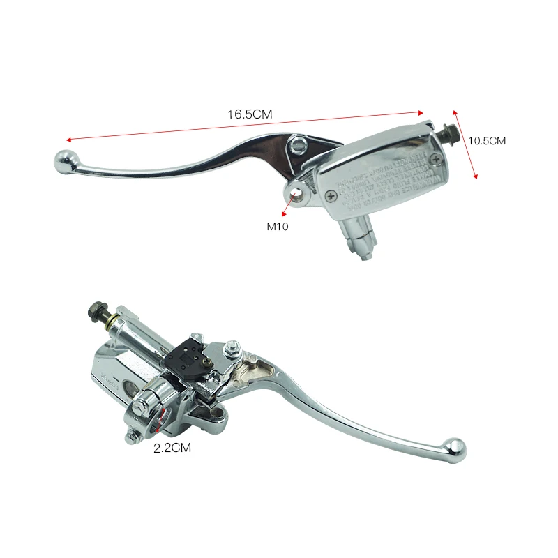 Правый и левый 7/" 22 мм мотоцикл передний главный цилиндр тормозной муфты гидравлический насос с рычагом для Yamaha Suzuki Honda