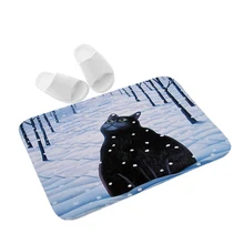 Нескользящие Коврики для кухни, спальни, гостиной, с рисунком кота, супер мягкий ковер, вход в ванную комнату, двери, водопоглощающий коврик