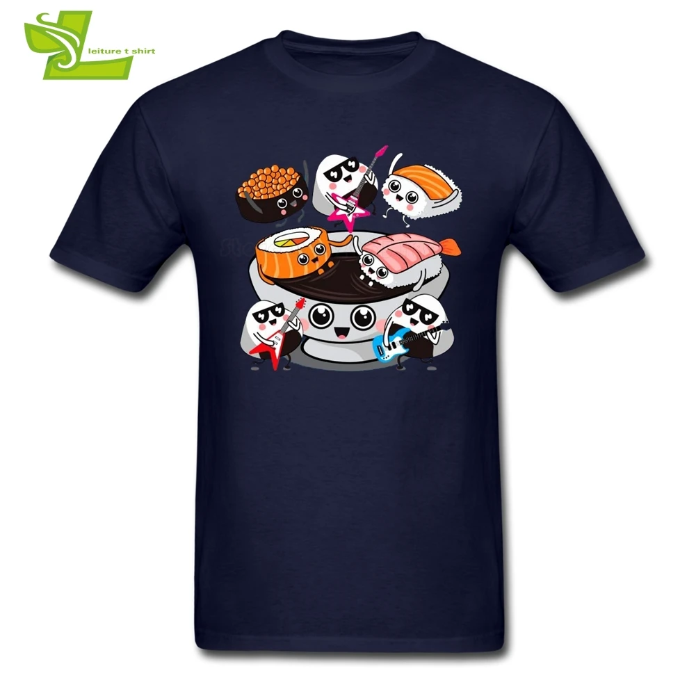 Sushi rocks/футболка для взрослых Популярная летняя Удобная футболка Футболки с