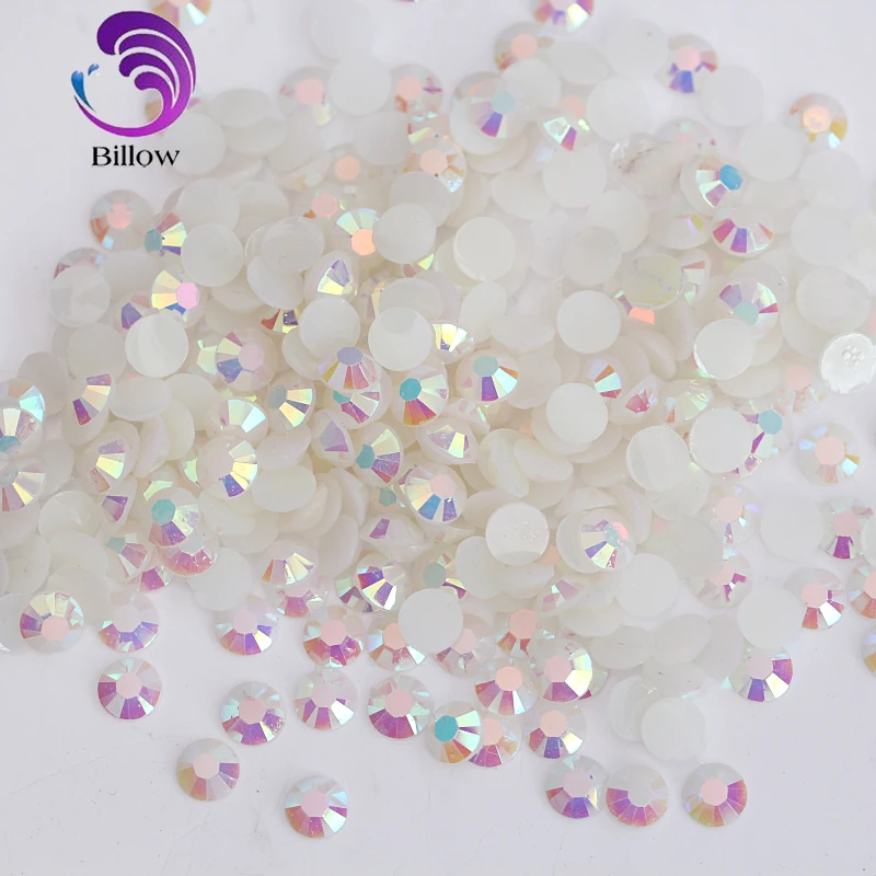 

Crystal AB Resin Rhinestone Flatback Non Hotfix Rhinestones Clear Resin Stones with Glue-on for DIY Decoration B3386