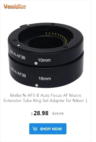 Meike Auto Foco Tubo de Extensão Macro