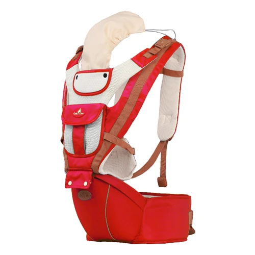 INSULAR 360 эргономичный слинг с Hip Seat младенческий Рюкзак-переноска для мамы, папы, малышей путешествия 0-36 месяцев - Цвет: Красный